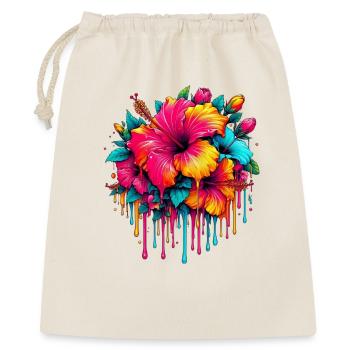 Hibiscus Flowers - Gift Bag 40 x 50 cm - nature - Front