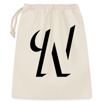 Letter N, Name, der Buchstabe N - Geschenkbeutel aus Baumwolle (40 x 50 cm) - Natur - Vorne