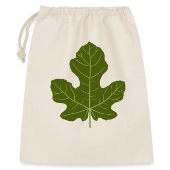 Feige Grünes Blatt Natur Design - Geschenkbeutel aus Baumwolle (40 x 50 cm) - Natur - Vorne