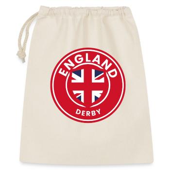 England-Derby-Wappenschild - Geschenkbeutel aus Baumwolle (40 x 50 cm) - Natur - Vorne