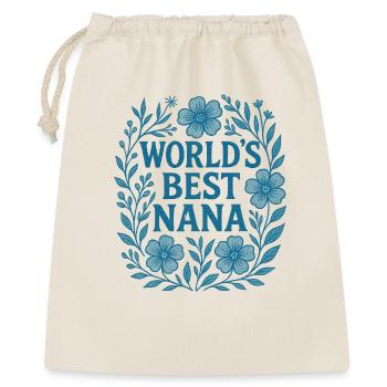 World's Best Nana Floral Wreath - Gift Bag 40 x 50 cm - nature - Front