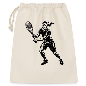 Joueur de tennis - Sac cadeau 40 x 50 cm - nature - Devant