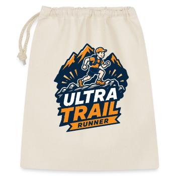 Ultra Trail Runner - Geschenkbeutel aus Baumwolle (40 x 50 cm) - Natur - Vorne