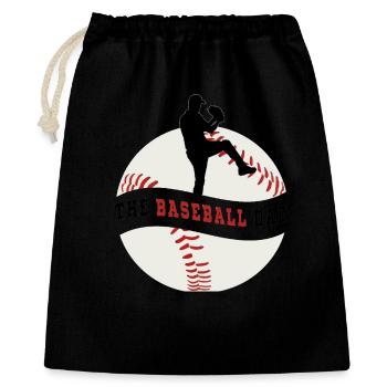 The Baseball Dad - Sac cadeau 40 x 50 cm - noir - Devant