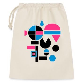Différentes formes géométriques - Sac cadeau 40 x 50 cm - nature - Devant