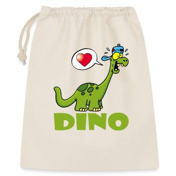 Kawaii Manga Dinosaurier - Geschenkbeutel aus Baumwolle (40 x 50 cm) - Natur - Vorne