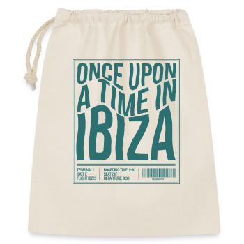 Once Upon a Time in Ibiza – Retro Travel Vibes - Geschenkbeutel aus Baumwolle (40 x 50 cm) - Natur - Vorne