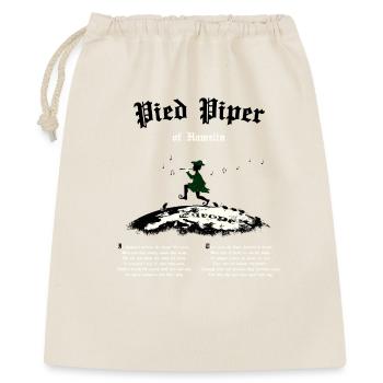 Pied Piper of Hamelin - Geschenkbeutel aus Baumwolle (40 x 50 cm) - Natur - Vorne