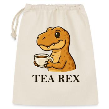Tea Rex dinosaure T-Shirt buveur de thé Dire - Sac cadeau 40 x 50 cm - nature - Devant