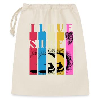 Multicolored Surf Waves - Gift Bag 40 x 50 cm - nature - Front