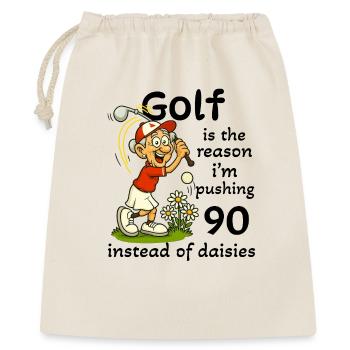 Golf - Pushing 90 - Woman - Gift Bag 40 x 50 cm - nature - Front