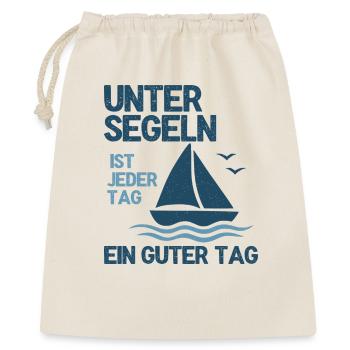 Sous voile, chaque jour est un bon jour - Sac cadeau 40 x 50 cm - nature - Devant