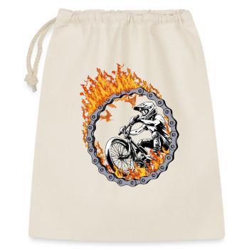 BMX Rider Fire Ring - Gift Bag 40 x 50 cm - nature - Front
