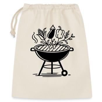 Vegan Grilling with Vegetables & BBQ Style - Gift Bag 40 x 50 cm - nature - Front