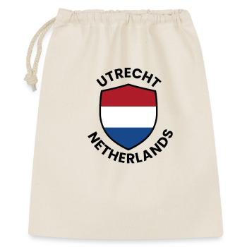 Bouclier d’Utrecht Drapeau des Pays-Bas - Sac cadeau 40 x 50 cm - nature - Devant