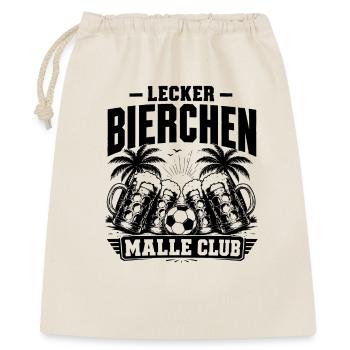 Lecker Bierchen Malle Club 2026 - Geschenkbeutel aus Baumwolle (40 x 50 cm) - Natur - Vorne