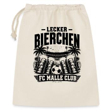Lecker Bierchen FC Malle Club 2026 - Geschenkbeutel aus Baumwolle (40 x 50 cm) - Natur - Vorne