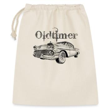 Oldtimer - Geschenkbeutel aus Baumwolle (40 x 50 cm) - Natur - Vorne