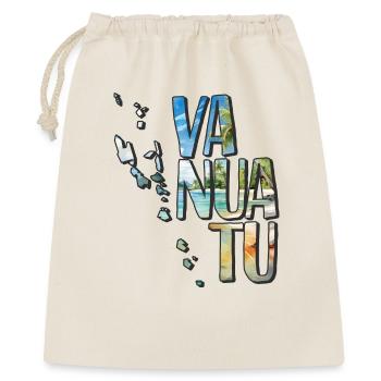 Aquarell Landkarte Vanuatu - Geschenkbeutel aus Baumwolle (40 x 50 cm) - Natur - Vorne