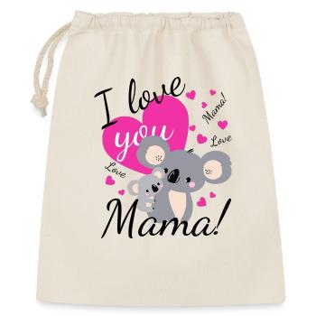 Sweet koala love for mom - Gift Bag 40 x 50 cm - nature - Front