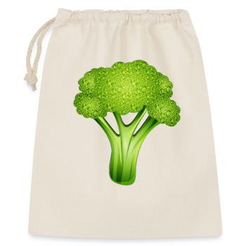 Brocoli vert vif dans un style bande dessinée élégant - Sac cadeau 40 x 50 cm - nature - Devant