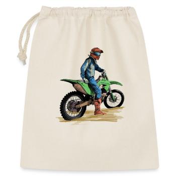 Moto de cross - Sac cadeau 40 x 50 cm - nature - Devant