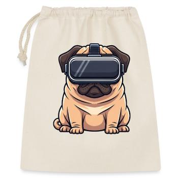 Cute Pug Dog Cartoon Friend For Life Gamer - Gift Bag 40 x 50 cm - nature - Front