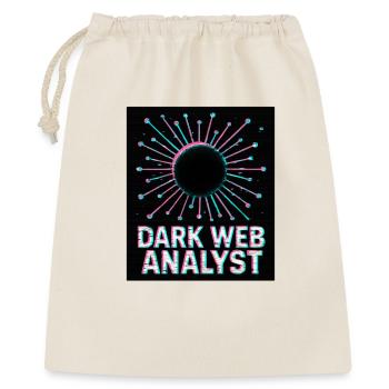 Dark-Web-Analyst – Cybersicherheit - Geschenkbeutel aus Baumwolle (40 x 50 cm) - Natur - Vorne