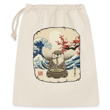 Otter Ramen Asiatisch - Geschenkbeutel aus Baumwolle (40 x 50 cm) - Natur - Vorne