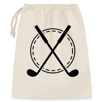 Golf Emblem - Geschenkbeutel aus Baumwolle (40 x 50 cm) - Natur - Vorne