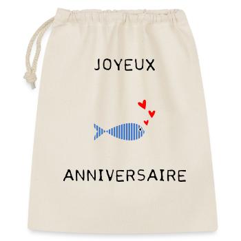 JOYEUX ANNIVERSAIRE - Sac cadeau 40 x 50 cm - nature - Devant