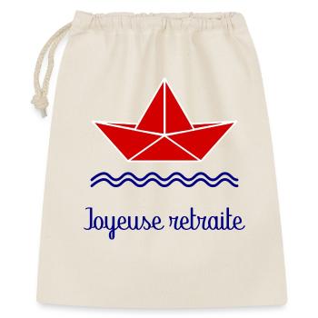 HAPPY RETIREMENT - Gift Bag 40 x 50 cm - nature - Front