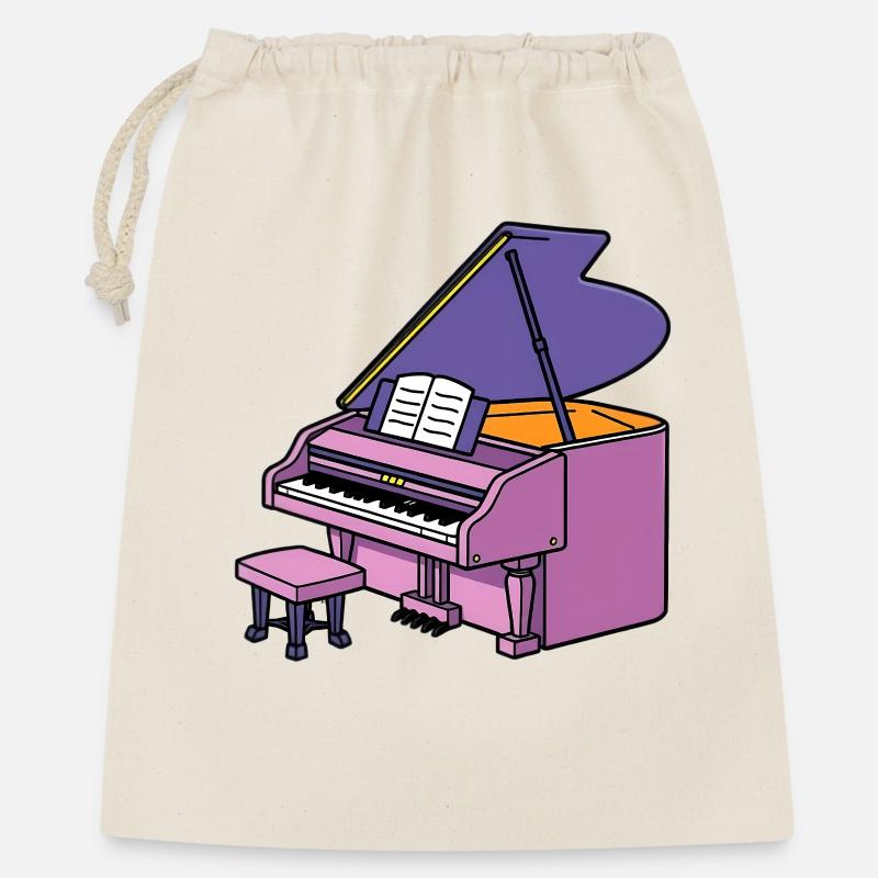 Piano à queue Piano - Sac cadeau 40 x 50 cm - nature