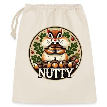 Nussiger Chipmunk Harvest Charm - Geschenkbeutel aus Baumwolle (40 x 50 cm) - Natur - Vorne