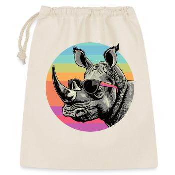 Rhino Retro Rainbow - Sac cadeau 40 x 50 cm - nature - Devant