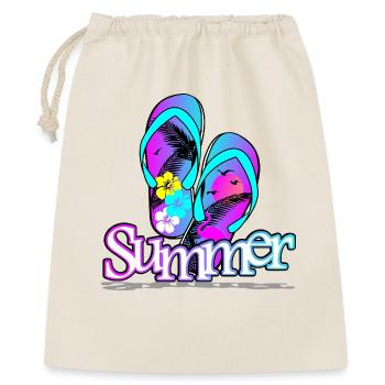 Summer Flip Flop - Gift Bag 40 x 50 cm - nature - Front