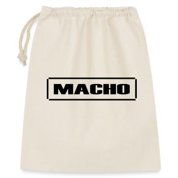 Macho, masculin, insolente, sarcasme,fun,idée de cadeau - Sac cadeau 40 x 50 cm - nature - Devant