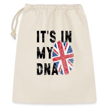 Union Jack Fingerabdruck - Geschenkbeutel aus Baumwolle (40 x 50 cm) - Natur - Vorne