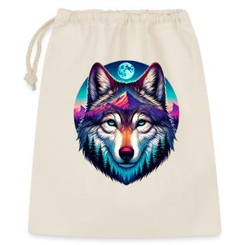 Loup - Sac cadeau 40 x 50 cm - nature - Devant