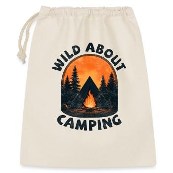 Passionné de camping - Sac cadeau 40 x 50 cm - nature - Devant
