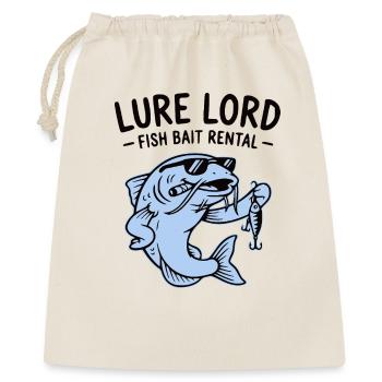 Lure Lord, Funny Angler T-Shirt, Hoodie, Hat - Gift Bag 40 x 50 cm - nature - Front
