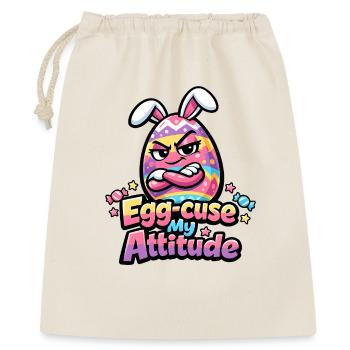 Egg-Cuse My Attitude Easter - Sac cadeau 40 x 50 cm - nature - Devant