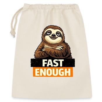 Fast Enough Sloth Graphic - Gift Bag 40 x 50 cm - nature - Front