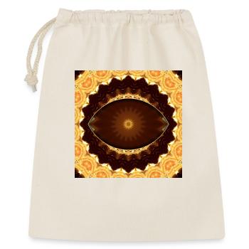 Mandala en or kaléidoscopique - Sac cadeau 40 x 50 cm - nature - Devant