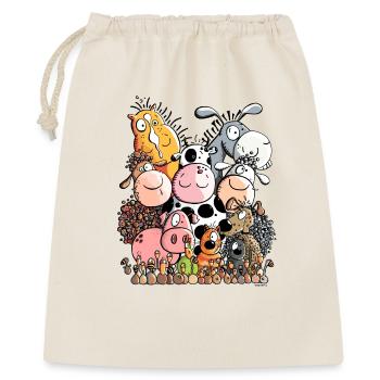 Funny Farm Animals - Gift Bag 40 x 50 cm - nature - Front