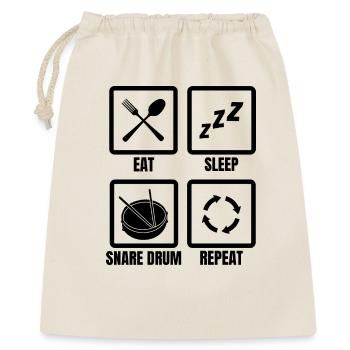 Routine de batteur - Sac cadeau 40 x 50 cm - nature - Devant