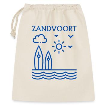Surfszene an der Küste von Zandvoort - Geschenkbeutel aus Baumwolle (40 x 50 cm) - Natur - Vorne