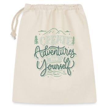 Create Adventures for Yourself – Vintage Saying - Gift Bag 40 x 50 cm - nature - Front