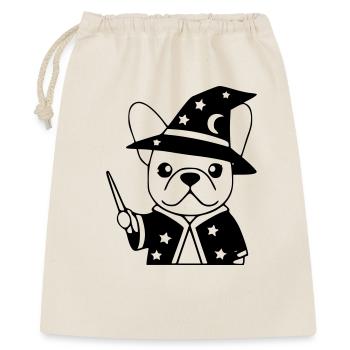 Frenchie Wizard Magic Outline - Gift Bag 40 x 50 cm - nature - Front
