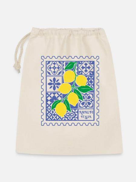 Italie Lemons Italia Côte Amalfitaine Été - Sac cadeau 40 x 50 cm - nature
